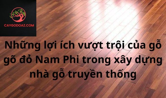 Những lợi ích vượt trội của gỗ gõ đỏ Nam Phi trong xây dựng nhà gỗ truyền thống