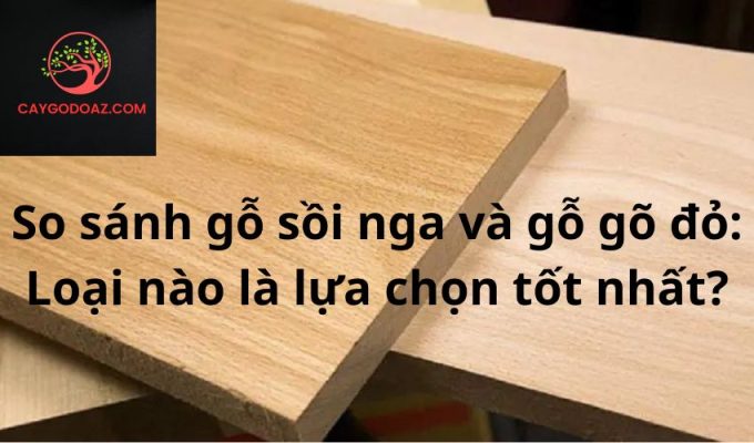 So sánh gỗ sồi nga và gỗ gõ đỏ: Loại nào là lựa chọn tốt nhất?