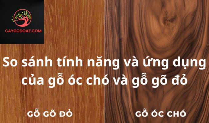 So sánh tính năng và ứng dụng của gỗ óc chó và gỗ gõ đỏ